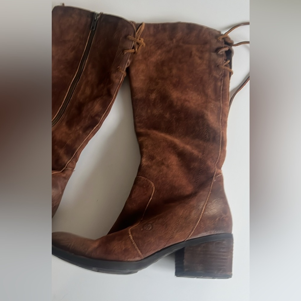 Born Brown Suede Leather Women's Boots
